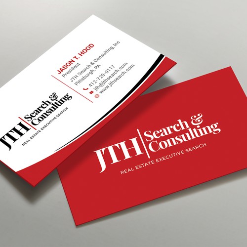 Business Card Design for Executive Search Firm Design by TanLearn