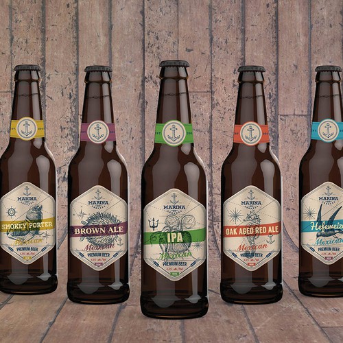 Create a vintage and timeless beer label for an up and coming mexican craft brewery! デザイン by gotza