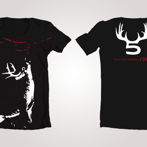 T-shirt design needed for deer hunting デザイン by Moe Designs