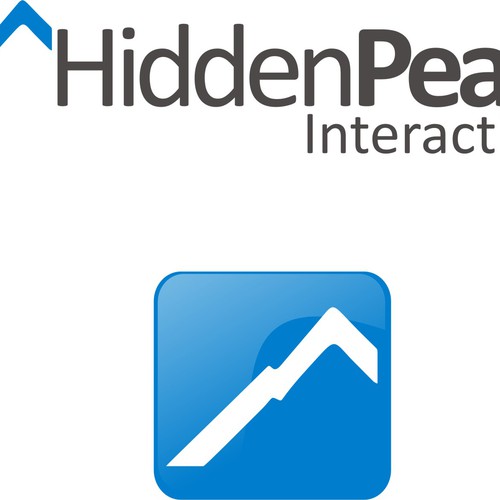 Logo for HiddenPeak Interactive Design by StarrWorks Creative