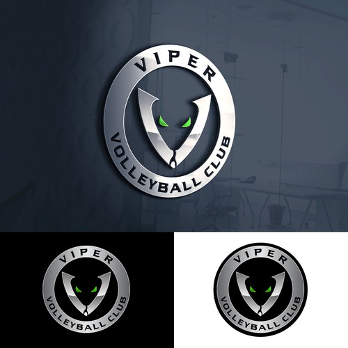 Design Club Volleyball logo - Viper volleyball di Artborg™