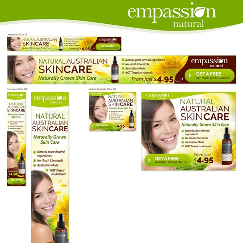 skin care banner