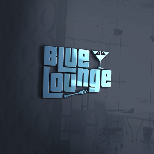 Blue lounge makeover Design by M. Castillo Design