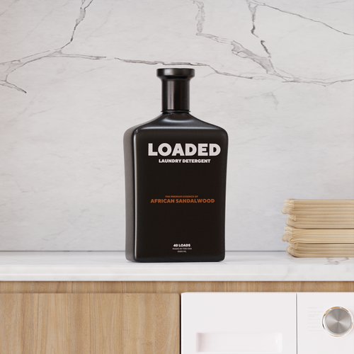 Masculine Cologne-Scented Laundry Detergent Bottle Diseño de Seny3d
