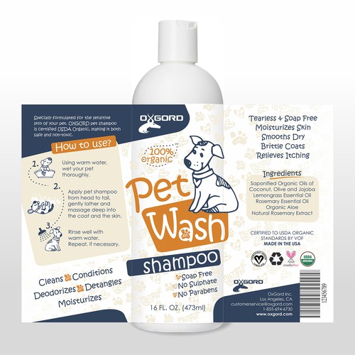 Oxgord 2025 dog shampoo