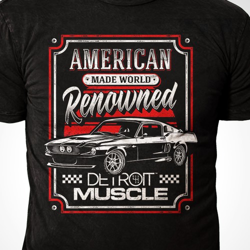 American muscle car shirt needed T shirt contest 99designs