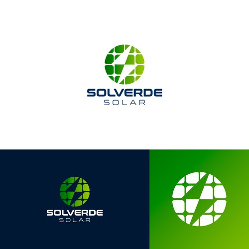 Clean logo for solar company Design by jomx