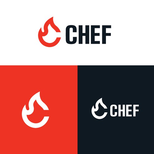 "CHEF": Food & Cooking Social Media Logo Design by k_h_design