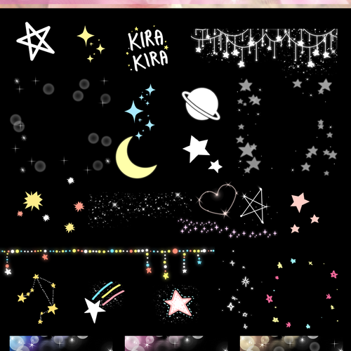 Guaranteed Star Themed Stamp Sets For Stylish Photo Editing App 星 モチーフのスタンプ大募集 オシャレなコラージュアプリで利用 スタンプ素材募集 Illustration Or Graphics Contest 99designs