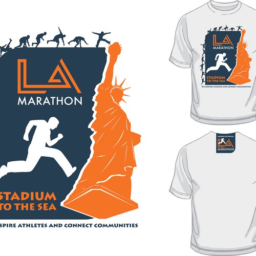 LA Marathon Design Competition Design by appleART™