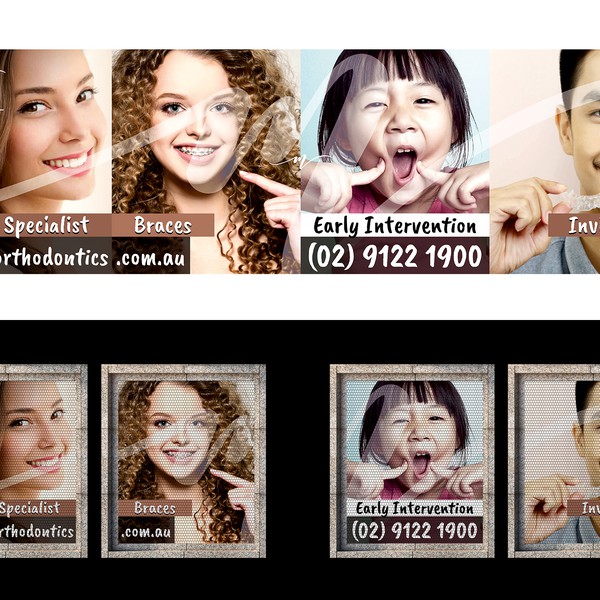 Diseño de ⭐️ star.desinz ⭐️ titulado "Marvel Orthodontics Signage"