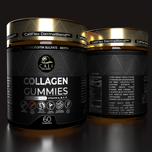 Cali Collagen Jar Label Design Contest (Luxury) Design by Parallax™