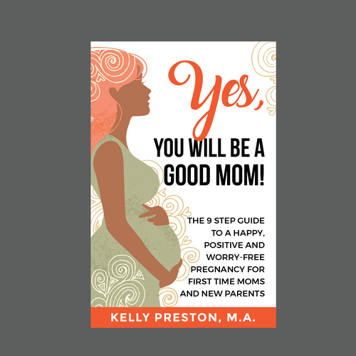 Design an ebook cover to reflect the beauty of pregnancy, and get rid of the new mom's fears. Design by romy