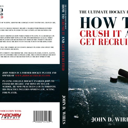 Book Cover for "The Ultimate Hockey Recruit" Design por Dany Nguyen