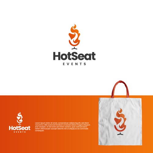 Design Impactful Logo For 'Hot Seat Events' – Learn from Industry Experts Through Livestreams & Events. di iz.