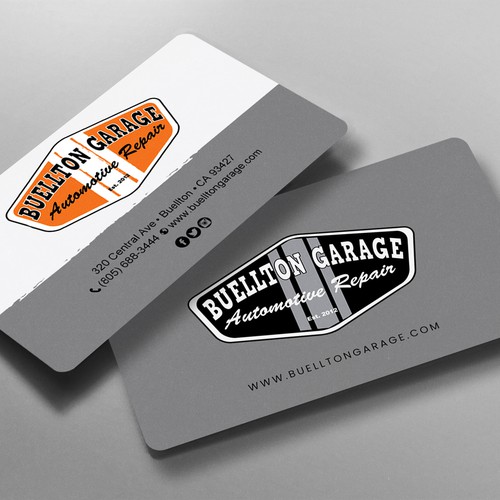 Vintage Cool Edgy Auto Repair Business Card Black Orange Gray White Contest Della Categoria Biglietto Da Visita 99designs