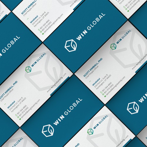 WIN Global Business Card Design Design by HYPdesign