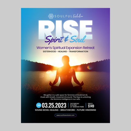 Spiritual Retreat Flyer Design by Rasio Std.