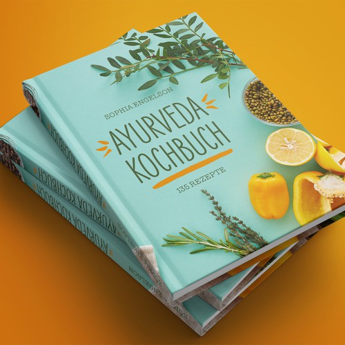 Book-Cover for Ayurveda Cookbook - Cover für Ayurveda Kochbuch Design by Catharina B