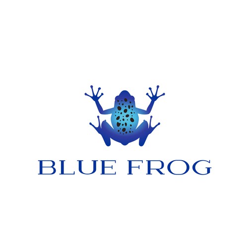 Blue Frog Logo Design by Harleen™