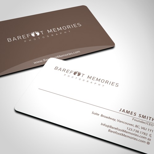 stationery for Barefoot Memories Design by conceptu