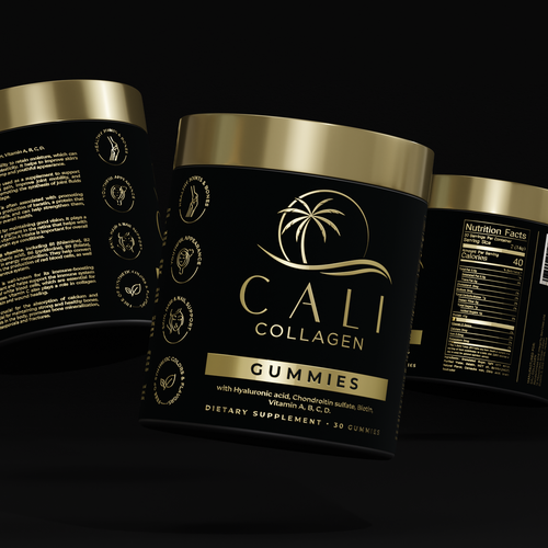 Cali Collagen Jar Label Design Contest (Luxury) Design by ilonaGi