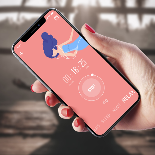 Interface Designs for Timer/Meditation app Design by Irina Arbuz