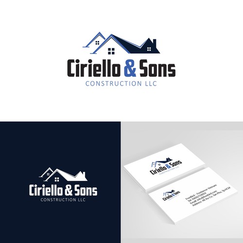 Roofing contractor logo that will be easy to remember and never forgotten Design by Tech Teach Graphic
