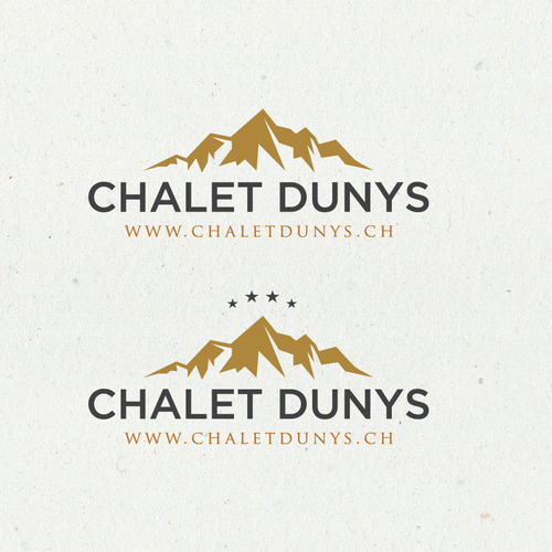Create a expressive but simple logo for the Chalet Dunys in the Swiss Alps デザイン by M U S