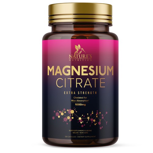 Premium Magnesium Citrate Design needed for Nature's Nutrition Design by UnderTheSea™