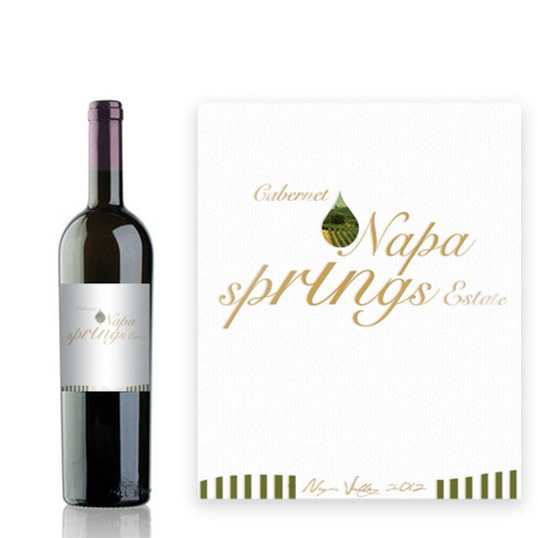 Create a wine label for Napa Valley Cabernet for export to China