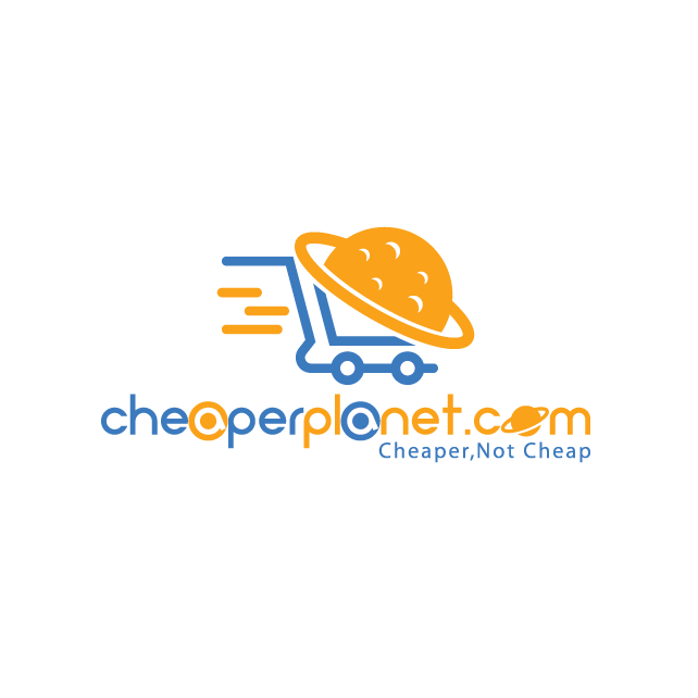 Food delivery logo with the title 'CheapPlanet.com'
