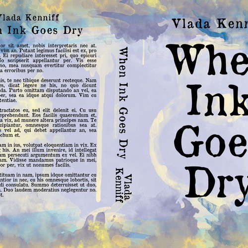 When Ink Goes Dry Book Cover Design Book cover contest