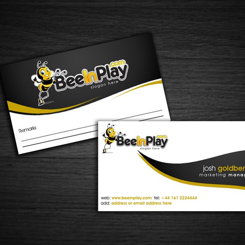Help BeeInPlay with a Business Card Réalisé par Project Rebelation