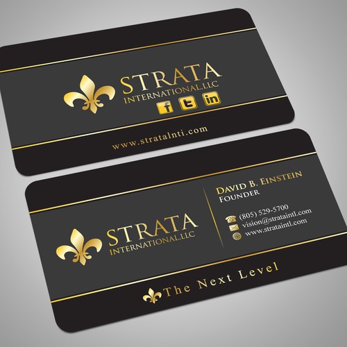 1st Project - Strata International, LLC - New Business Card デザイン by Umair Baloch