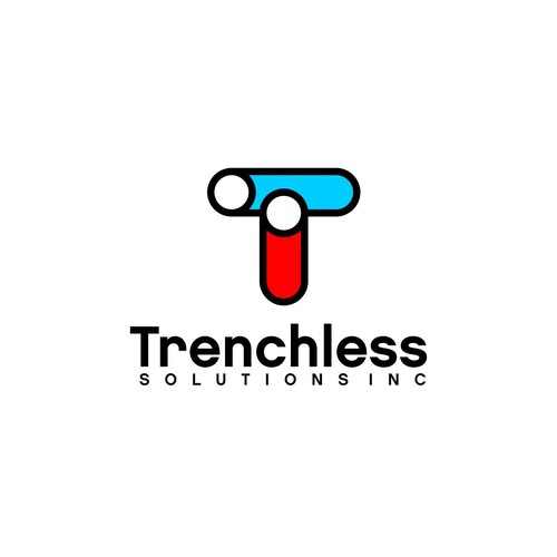 Trenchless Construction logo Design by hattori