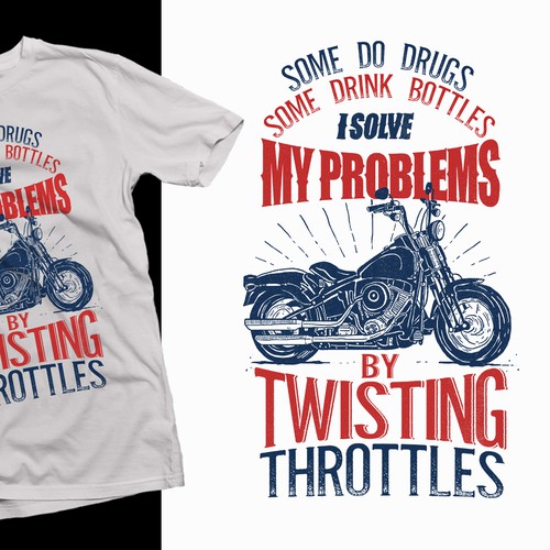 Design A Creative Typography Motorcycle T Shirt For Bikers T Shirt