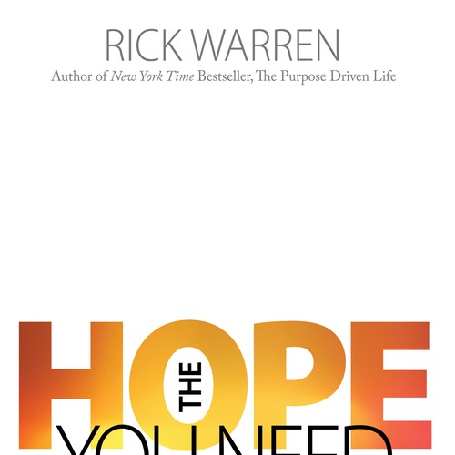 Design Rick Warren's New Book Cover Diseño de stemlund