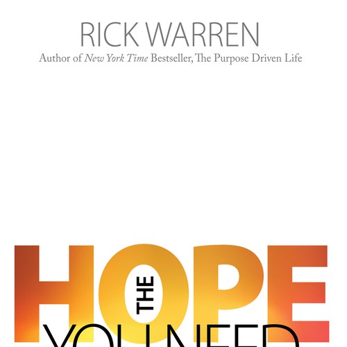 Design Rick Warren's New Book Cover Design réalisé par stemlund