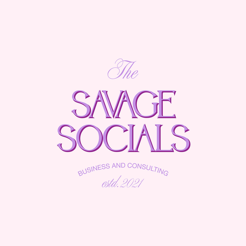 I’m after a logo that’s savage, classy, bougee, rachet for my online company! Design by Lunna Maslo