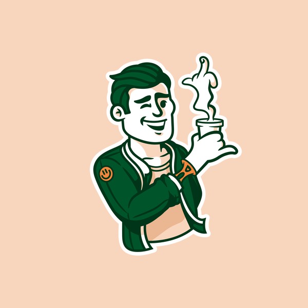 Cafeteria mascot logo