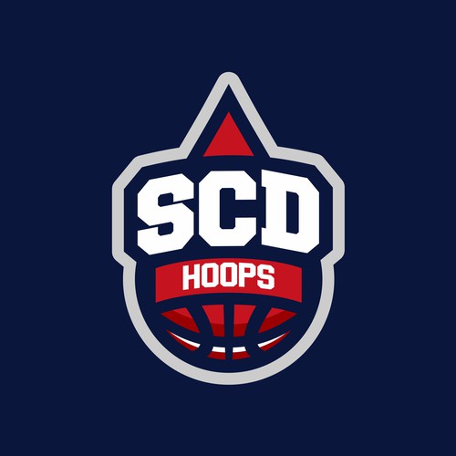 Basketball Logo for Team 'SCD Hoops' - Your Winning Logo Featured on Major Sports Network Design by Normans