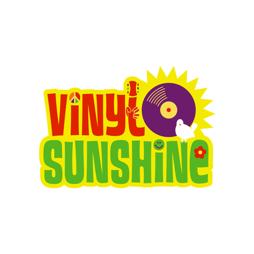 Vinyl Sunshine needs an uplifting retro, 60s/70s BAND logo Design by tgolub