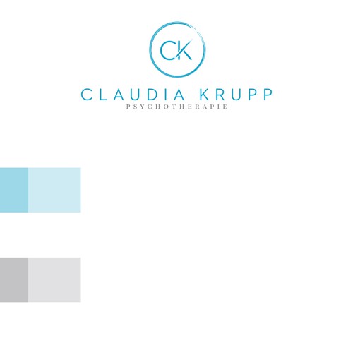 "ich brauche ein schickes Logo für meine Praxis" winning Logo design by bluedots studio