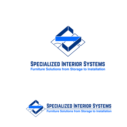 We need a powerful yet elegant and simple logo for our business interior solutions company. Design by lanmorys