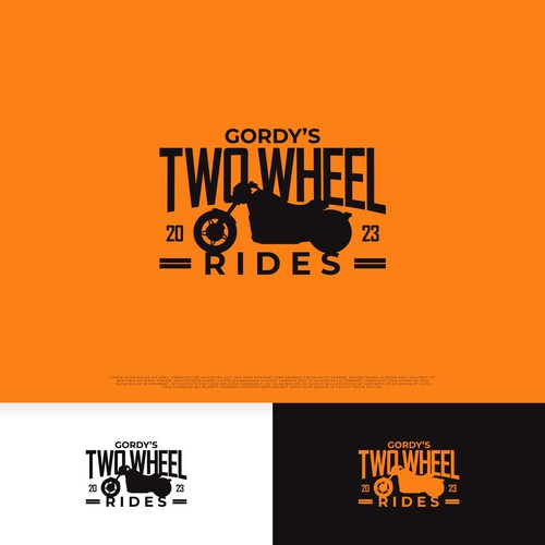 Two-Wheel Rides Logo Design von Canis Dirus