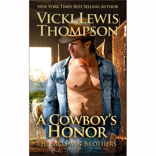 Create book covers for a new western romance series by NYT bestseller Vicki Lewis Thompson Diseño de Kristin Designs