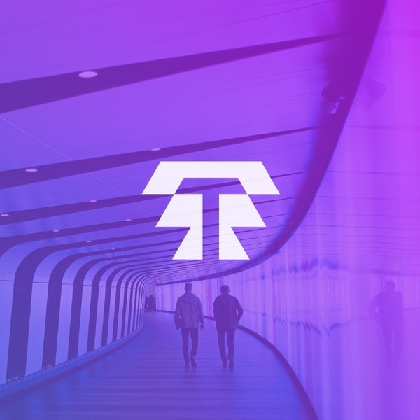 Layered "T" Logo for a Digital Avatar Brand
