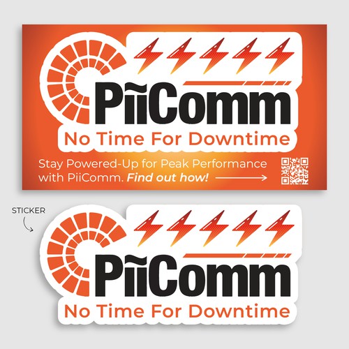 Sticker design for upcoming trade show Design by marcela97