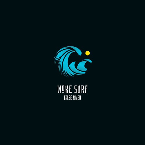 Edgy/sophisticated wake surf logo for a female/male group of wake surfers that embody a luxury life. Nothing predictable Design by aridotgo